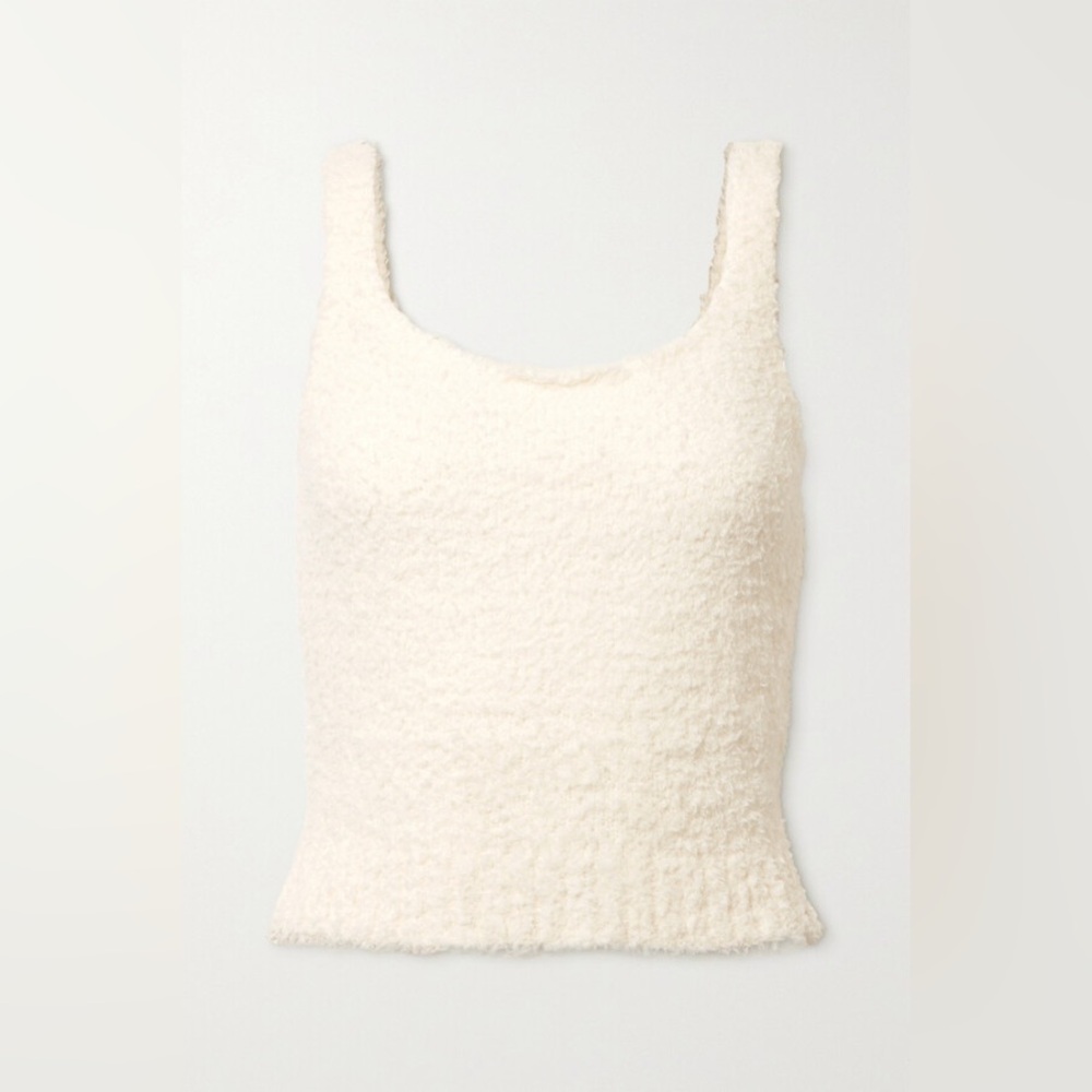 SKIMS Cozy Knit Bouclé Tank - Bone (small/medium)